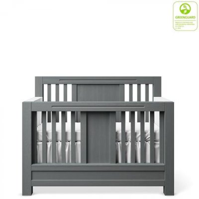 Romina convertible crib in grey color